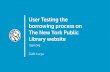 User testing the New York Public Library website presentation