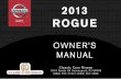 2013 ROGUE OWNER’S MANUAL