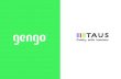 TAUS Webinar - Introduction to the Gengo API Ecosystem