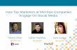 How marketers at mid size companies engage on social media