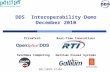DDS Interoperability Demo using the DDS-RTPS standard protocol 2010