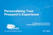 Personalizing Your Prospects Experience