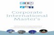 BROCHURE: ESADE Corporate International Management - CIM