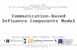 Communication-Based Influence Components Model