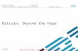Payments Innovation Conference - Richard G. Brown, Executive Architect, Banking and Financial Markets, IBM - Bitcoin: Beyond the Hype
