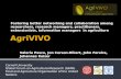 AgriVIVO. Fostering better networking and collaboration among researchers, research managers, practitioners, extensionists, information managers in agriculture