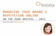 Managing Your Brand's Reputation Online