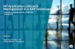 HP Application Lifecycle Management in a SAP landscape - Including success stories - HP and Capgemini