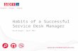 Habits Of A Successful Service Desk Manager, David Wright SDI