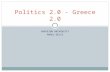 Greece 2.0   politics