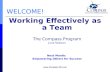 Working Effectively As A Team   The Compass Program