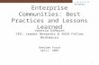 Enterprise Best Practice For Community