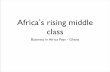 Africa's Rising Middle Class