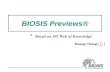 Biosis Previews(黄成)