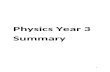 Physics Year 3