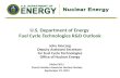 U.S. Department of Energy Fuel Cycle Technologies R&D Outlook