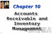 Ch10 Accounts Receivable and Inventory Management