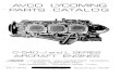 Avco Lycoming Parts Catalog O-540-J&L Series