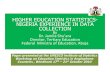 NIGERIA-Higher Education Statistics- National Experience