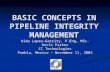 Pipeline Integrity Management - Basic Concepts