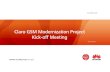 Peru Claro GSM Modernization Project Kick-Off Meeting 20150218 v5