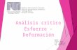 Analisis Critico Esfuerzo-Deformacion