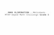 2005 ELIMINATION – Metrobank-MTAP-DepEd Math Challenge Grade 5