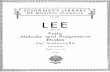 Lee Melodic and Progressive Etudes for Cello Op.31 Bk.1
