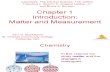 chemistry chapt 1 MATTER AND MEASUREMENT