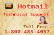 Hotmail Technical Support Number 1-800-485-4057