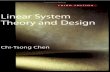 Linear System Theory and Design - Chen