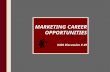Marketing Career Opportunities