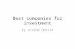 Inside Option Reviews - Best Companies for Investment