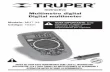 Manual Multimetro Truper MUT-33