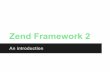 Zend Framework 2 Intro