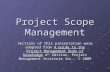 Scope Management Slides