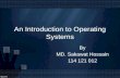 An Introduction to Operating System