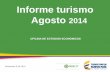 Informe de Turismo Agosto 2014