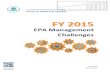 FY 2015 EPA Management Challenges