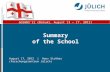 Mitglied der Helmholtz-Gemeinschaft Summary of the School August 17, 2012 | Hans Ströher (Forschungszentrum Jülich) GGSWBS´12 (Batumi, August 13 – 17,