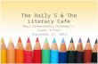 The Daily 5 & The Literacy Cafe Maui Preparatory Academys Lower School September 13, 2012.
