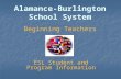 Alamance-Burlington School System Beginning Teachers ESL Student and Program Information.