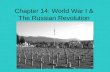 Chapter 14: World War I & The Russian Revolution.