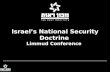 Israel’s National Security Doctrine Limmud Conference.