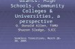 Teacher Quality Grants: High Schools, Community Colleges & Universities, a perspective G. Donald Allen, TAMU Sharon Sledge, SJCC Seamless Transitions,