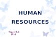 HUMAN RESOURCES Topic 2.3 (SL) 1. Leadership and Management Pages 163 - 171 2.