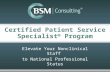 Elevate Your Nonclinical Staff to National Professional Status.