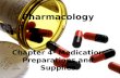 Pharmacology Mrs. Holmes Chapter 4- Medication Preparations and Supplies Pharmacology.
