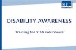 DISABILITY AWARENESS Training for VITA volunteers.