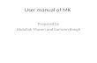 User manual of MK Prepared by Abdullah Mueen and Eamonn Keogh.